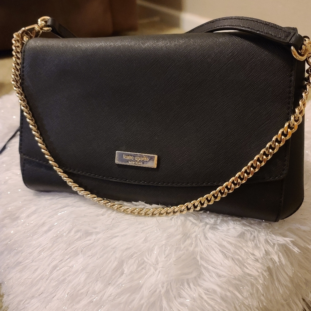 Kate spade chained crossbody blk